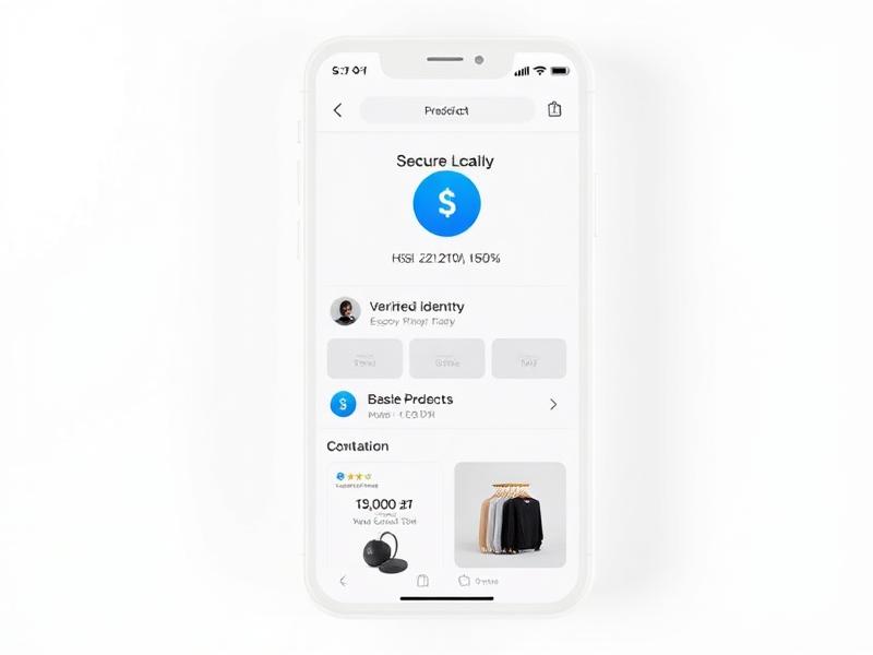 Via Marketplace mobile app showing a secure local transaction